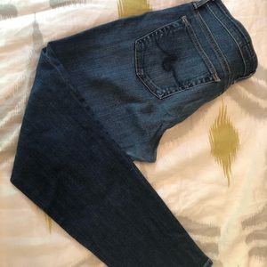 AG Stevie petite, slim straight jeans.